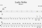 Maroon 5-Lucky Strike架子鼓谱+动态鼓谱