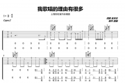 上海彩虹室内合唱团-我歌唱的理由有很多吉他谱D调弹唱谱