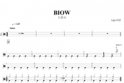 王嘉尔-Blow架子鼓谱爵士鼓曲谱+无鼓伴奏