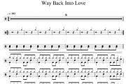 Drew Barrymore/Hugh Grant-Way Back Into Love架子鼓谱爵士鼓谱