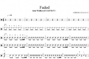 Fade鼓谱 Alan Wallker《Fade》架子鼓|爵士鼓|鼓谱+动态视频