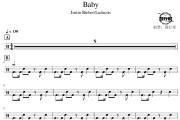 Baby鼓谱 Justin Bieber/Ludacris《Baby》架子鼓|爵士鼓|鼓谱 鼓行家制谱