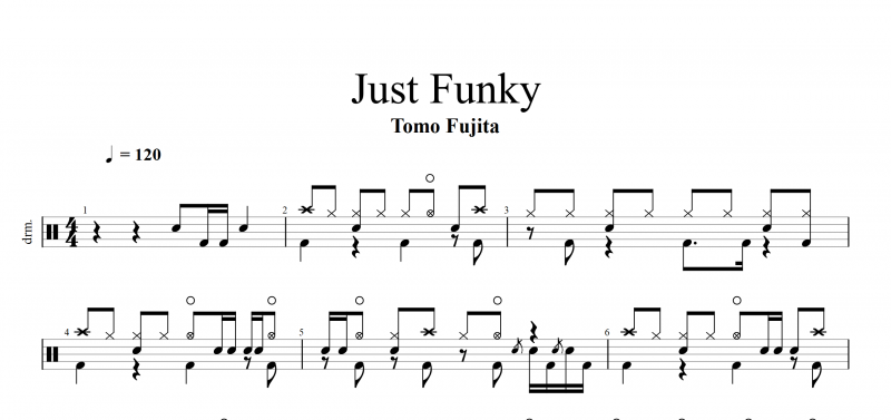 Just Funky鼓谱 Tomo Fujita-Just Funky架子鼓谱爵士鼓