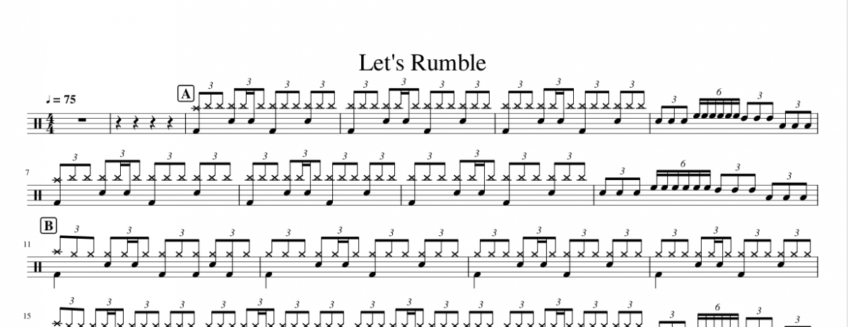 Marcelo Bach-Let's Rumble架子鼓谱爵士鼓谱