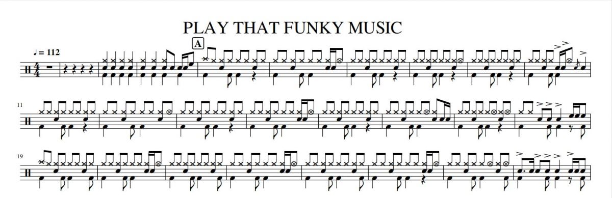 funky鼓谱 佚名- funky架子鼓|爵士鼓|鼓谱+动态视频+无鼓伴奏