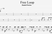 Daniel Powter- Free Loop架子鼓谱+动态鼓谱