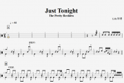 The Pretty Reckless-Just Tonight架子鼓谱+动态鼓谱
