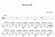 Rock'n'roll鼓谱 Dave Weckl-Rock'n'roll架子鼓谱 蜗牛99制谱