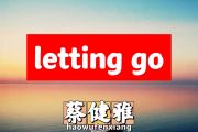 蔡健雅-letting go简谱五线谱D调