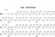 Taylor swift-last christmas架子鼓谱爵士鼓曲谱【圣诞主题】