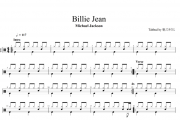 Michael Jackson-Billie Jean架子鼓谱爵士鼓曲谱