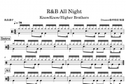 KnowKnow/Higher Brother-R&B All Night鼓谱爵士鼓谱