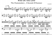 Who Do You Love鼓谱 The Chainsmokers 5 Seconds O《Who Do You Lo