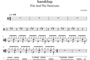 handclap鼓谱 Fitz And The Tantrums-handclap(98K)架子鼓鼓谱