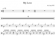 My Love鼓谱 Westlife《My Love》架子鼓|爵士鼓|鼓谱