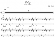 Baby鼓谱 Justin Bieber《Baby》架子鼓|爵士鼓|鼓谱+动态视频