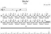 Maybe鼓谱 Machine Gun Kelly/Bring Me The《Maybe》架子鼓|爵士鼓|鼓谱