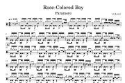 Rose-Colored Boy鼓谱 Paramore《Rose-Colored Boy》架子鼓|爵士鼓|鼓谱