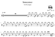 Innocence鼓谱 Avril Lavigne-Innocence爵士鼓谱 鼓行家制谱