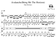 Avalanche鼓谱 Matt McGuire-Avalanche(Bring Me The Horizon)爵士鼓谱