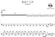 重返十七岁鼓谱 华语群星-重返十七岁爵士鼓谱 鼓行家制谱