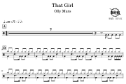 That Girl鼓谱 Olly Murs-That Girl爵士鼓谱 鼓行家制谱