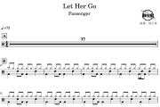 Let Her Go鼓谱 Passenger-Let Her Go爵士鼓谱 鼓行家制谱