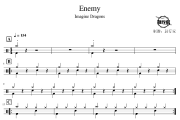 Enemy鼓谱 Imagine Dragons-Enemy爵士鼓谱 鼓行家制谱
