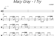 I Try鼓谱  Macy Gray-I Try爵士鼓谱+动态视频