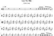 Lie To Me鼓谱 Jonny Lang《Lie To Me》架子鼓|爵士鼓|鼓谱