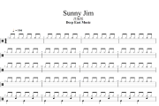 Sunny Jim鼓谱 Deep East Music《Sunny Jim》架子鼓|爵士鼓|鼓谱+动态视频